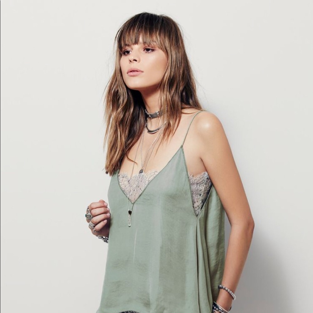 Free People Deep V Bandeau Cami